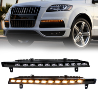 Feux de jour à LED de haute qualité avec garantie, clignotants de conduite pour Audi Q7 2010 2011 2012 2013 2014 2015, lumière jaune uniquement