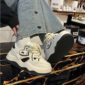 Chaussures décontractées sportives pour femmes 2026, semelle épaisse, multifonctionnelles, à semelle plate, fermeture à lacets, doublure en polaire, chaussures épaisses pour femmes - Product Image 3