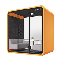 Cabine de réunion acoustique modulaire ODM OEM 4 places pour espace de coworking Cabine de studio à domicile insonorisée