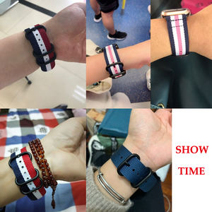 Bracelet de montre en nylon pour <span class=keywords><strong>Samsung</strong></span> Galaxy watch 5 pro 46mm 42mm Active2 Active1 <span class=keywords><strong>Gear</strong></span> <span class=keywords><strong>S3</strong></span> <span class=keywords><strong>frontier</strong></span>, 20mm 22mm 24mm - Product Image 6