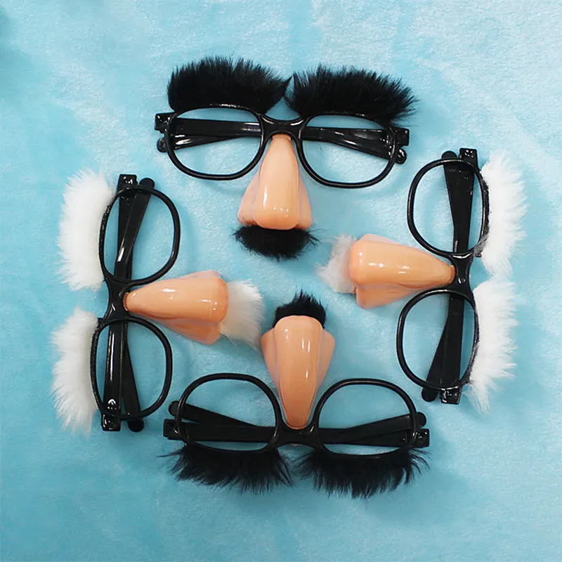 ハロウィーンの変装メガネと口ひげ面白い大人の大きな鼻フェスティバル用品コスプレハロウィーンパーティーコスチュームマスク
