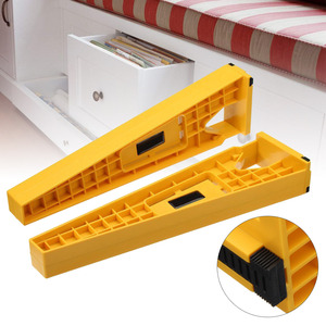 Kit d'outils de montage pour glissières de tiroirs et quincaillerie de meubles, avec gabarit d'installation pour armoires et boîtes - Product Image 2