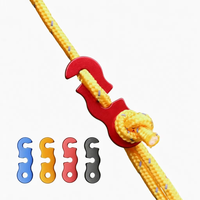 Tendeurs de corde portables et réglables en alliage d'aluminium de type S pour tente de camping, accessoires de fixation pour l'escalade