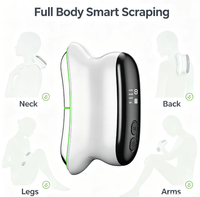 Outil de massage facial Gua Sha BN-M13 EMS avec chaleur, lumière LED, vibration, rechargeable par USB, portable, massage électrique pour la récupération musculaire