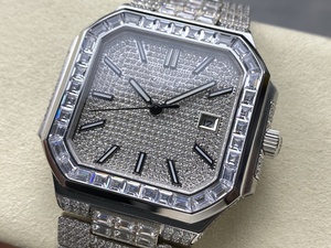 Reloj Mecánico de Lujo con Cristal de Zafiro, 41 mm, Acero Inoxidable, Resistente al Agua, Super Calidad, TWFactory 5821, Movimiento ETA 330, Frozen - Product Image 3