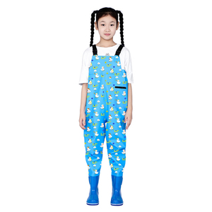 TOPIND <span class=keywords><strong>cuissardes</strong></span> de pêche imperméables en PVC pour enfants avec bottes <span class=keywords><strong>cuissardes</strong></span> de poitrine pour enfants - Product Image 1