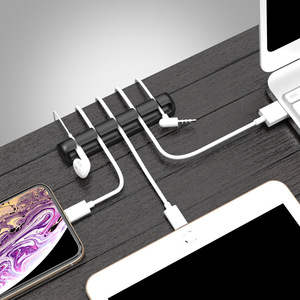 Cable Organizer Desktop 5 Hole Self Adhesive Clip For Data Cables - Product Image 3