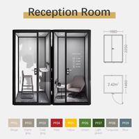 Cabine téléphonique de bureau insonorisée acoustique portable moderne Grande salle de réunion insonorisée pour immeuble de bureaux