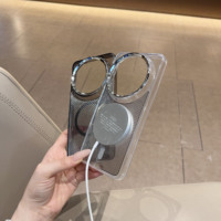 Coque de téléphone transparente pour Vivo X200 Ultra, panneau arrière en alliage de nickel, coque fine pour usage quotidien au bureau