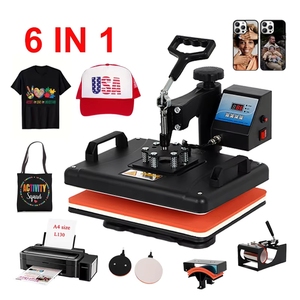 Flat 6 in 1sublimation Heat Transfer Machine Printing on <b>Clothes</b> Press s - Product Image 3