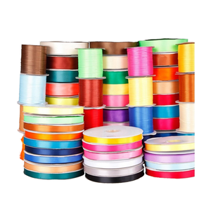 Eco-Friendly Fashion Garment Accessories 1 1/2" Solid Color Polyester Satin <b>Ribbon</b> Double Face 4 cm 25 Yards Single Sided Gifts - Product Image 1