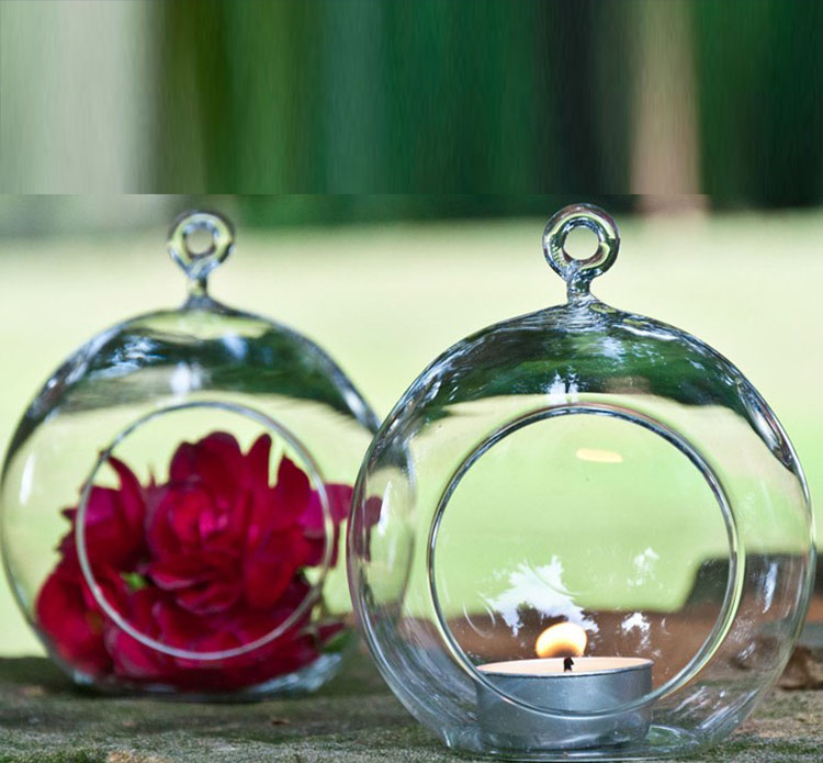 Прозрачные стеклянные декоративные шарики, стеклянный растительный террариум