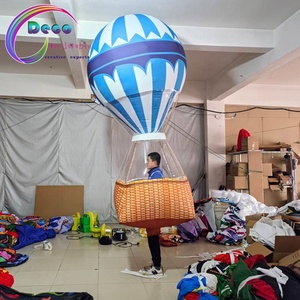 Costume de <span class=keywords><strong>ballon</strong></span> à air chaud <span class=keywords><strong>gonflable</strong></span> à rayures vertes et blanches pour défilé - Product Image 3