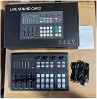 Portable W800 Live Studio Music Recording Interface Sound Card Mixer with Noise Cancelling Dual Device Support for PC & Phone