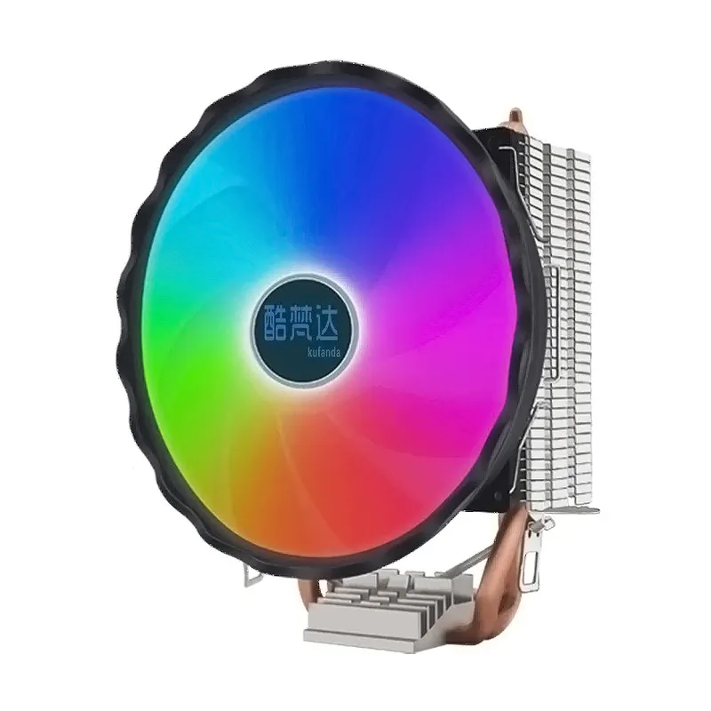 Rgb integrierte Heizspachtprozessor Kühlung Lüfter hohe Effizienz leiser Regenbogen-Beleuchtung luftgekühlt Pc-Gehäuse Cpu-Kühler-Lüfter