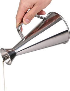 In acciaio inossidabile senza gocciolamento olio a prova di olio impilabile resistente Dispenser per olio salsa di soia olio d'oliva con contenitore per alimenti - Product Image 3
