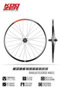KOOZER – roue tout-terrain en gravier CX1800, ensemble de <span class=keywords><strong>roues</strong></span> à disque en alliage d'aluminium, roue de frein à disque de route 700c 28H 2/4, ensemble de <span class=keywords><strong>roues</strong></span> à roulement - Product Image 5