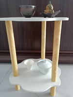 Table basse moderne en forme de nuage, blanche et rose, en bois et plastique, ronde, petite, pour salon ou boutique