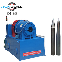 Machine de fabrication de pieux hélicoïdaux et de pieux à vis d'ancrage Rungoal personnalisée, certifiée CE, avec moteur et construction en acier/métal