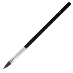 Lot de 3 pinceaux à ongles en acrylique à manche noir, pour poudre, sculpture, poils en nylon, peinture d'art des ongles, manucure en salon - Product Image 6