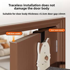 ثابت شجرة القط برج القط تسلق الأثاث مع لوح السجاد معلقة على الباب - Product Image 3