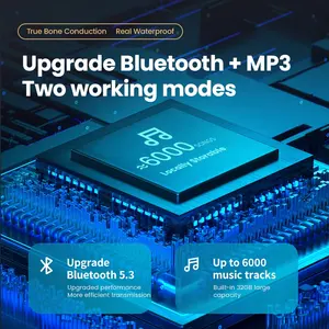 Новый продукт ALOVA IP68 наушники для плавания беспроводные Bluetooth наушники с костной проводимостью гарнитура для спорта