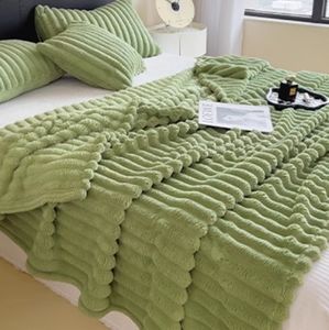 Nuevas Mantas Modernas de Imitación de <span class=keywords><strong>Piel</strong></span> de Conejo en Varios Colores - 100% Poliéster, Suaves al Tacto - Product Image 5