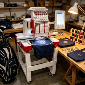 Efficient Compact <b>Computer</b> Embroidery Machine for <b>Small</b> Textile Production and Custom Jobs - Product Image 4
