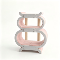 PhoenHorse Arbre à chat avec design de sécurité des bords, conception personnalisée, mobilier pour animaux de compagnie fabriqué en usine, prévention des blessures aux chats, option de couleur personnalisée