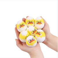 Balle anti-stress Offre Spéciale visage jaune mousse souple Pu caoutchouc Squeeze Squishy Balls Anti Stress pour les enfants