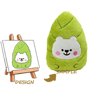 Porte-clés en peluche super doux personnalisé avec rembourrage en coton PP et doublure en maille