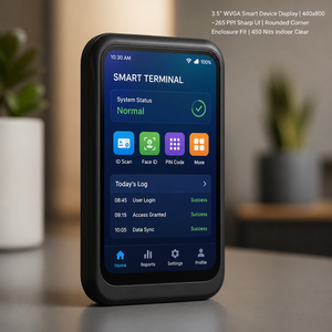 Pantalla <span class=keywords><strong>LCD</strong></span> IPS de 3.5 Pulgadas, 480x800, MIPI, Táctil Capacitiva G+G, Cristal Dragontrail, 5 Puntos de Tacto, Esquinas Redondeadas, para Panel de Dispositivos Inteligentes - Product Image 3