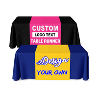 500 Housse de table portable ajustée avec logo personnalisé pour tables de 4, 6 et 8 pieds – Idéale pour hôtels, banquets et expositions
