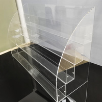 Support de rangement multicouche en acrylique transparent sur mesure pour cahiers, idéal pour supermarchés et papeteries