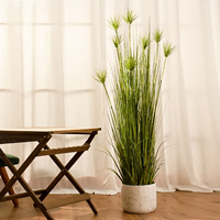 Plante artificielle en roseau pour sol, Bonsaï 120-150cm, Écologique, Décoration d'Intérieur/Extérieur pour Thanksgiving