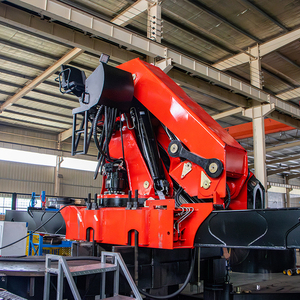 Grue montée sur camion à forte capacité de levage, grue à flèche articulée de 20 tonnes, grue de chargement hydraulique de 20 000 kg avec bras pliable - Product Image 3