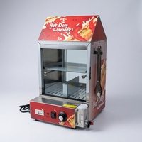 Vitrine chauffante commerciale de comptoir pour boulangeries, poulet frit, saucisses et hot-dogs