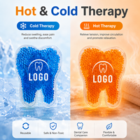 Compresse froide en gel PVC durable et confortable en forme de dent pour soulager les gonflements et la douleur après une chirurgie buccale