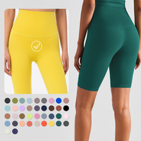Shorts de yoga personnalisé contrôle du ventre pantalons de course entraînement motard sport taille haute Gym Fitness Yoga Shorts pour les femmes