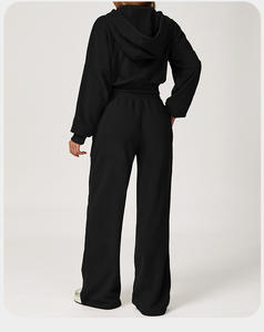 كنزات نسائية رائجة البيع من Yoke مع تصميم عصري برقبة مستديرة جيوب علوي وجانبي للمحصول للشتاء بغطاء رأس لليوجا - Product Image 5