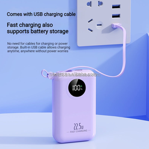 Banco de Energía Portátil Mini de 10000 mAh con Carga Rápida de 22.5 W, Pantalla LED Digital, Cable USB Tipo C, PD de 20 W para Viajes - Product Image 6