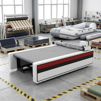 Vibratie-mes snijmachine voor kunstlederen bankstof, hoge precisie 0,1 mm <=200 mm dikte, productie van zachte meubels