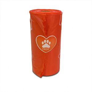 Nouveau sac biodégradable à 100 % pour déchets d'animaux, en amidon de maïs, compostable, orange, pour excréments de chien, sac écologique pour crottes de chien Erde - Product Image 4