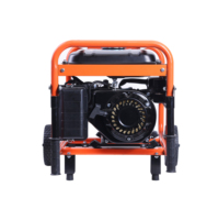 Generador Portátil de Gasolina con Arranque Eléctrico de Cable de Cobre Personalizado, 5KW 5.5KW 5000W 5500W, con Ruedas, Energía de Respaldo