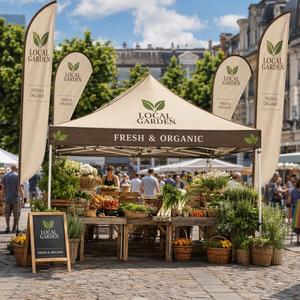 Outdoor Catering Canopy Tent Custom Printed Food Stall <b>Gazebo</b> Event Booth for Festivals Markets Fairs - Product Image 1