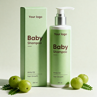 Shampooing Nettoyant Rafraîchissant à l'Huile d'Amla pour la Croissance Capillaire, Formule Douce, Utilisation Quotidienne, Sans Sulfate, Mousse Riche, Marque Blanche, En Stock
