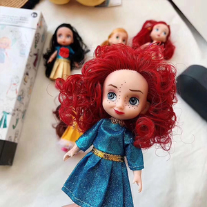 6PC/<strong>lot</strong> Surprise Princess Girl <strong>Doll</strong> 4.5 Inch Cute Freckle Face Girl <strong>Dolls</strong> Colorful Long Hair Surprise Toy Gift for Children - Product Image 4