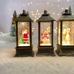 2024 Hot Sale Christmas Music Lamp <b>Snow</b> <b>Globe</b> <b>Plastic</b> Crafts Water Lantern Wedding & Home Outdoor Decor Packed in Bags - Product Image 6