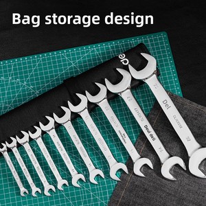 KAODEE Multipurpose Auto Repair <b>Hardware</b> Tool Set13-piece Mirror Polished Double Open-End Wrench Set DL160013T DL160013T Wrench - Product Image 3