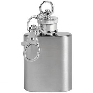 Logo Customize Stainless Steel Keychain Flask Keychain <b>Whiskey</b> Bottle With Keychain Flat Lid <b>Jug</b> - Product Image 2
